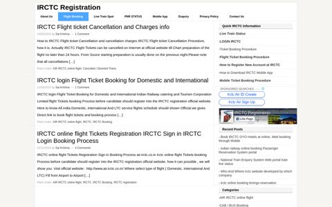 AIR IRCTC online flight - IRCTC Registration