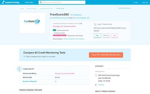 FreeScore360 Reviews (Dec. 2020) | Credit Monitoring Tools ...