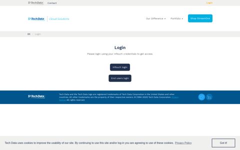 Login - Tech Data Cloud Solutions