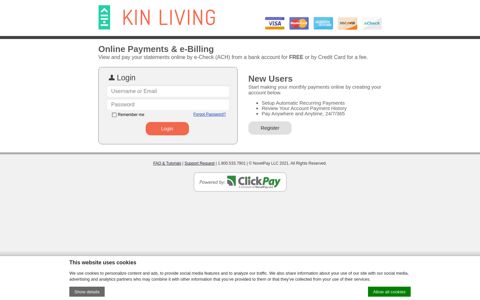 Kin Living | Online Payments & e-Billing - ClickPay
