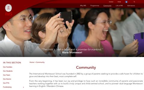 Community - The International Montessori School