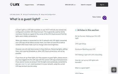 What is a guest light? – LIFX Help Center - LIFX Support