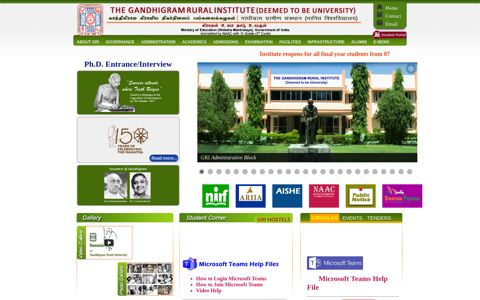 The Gandhigram Rural Institute - Deemed University