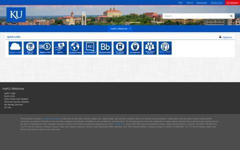 Quick Links - myKU Portal - The University of Kansas