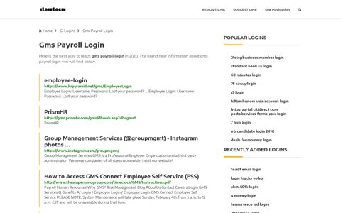 Gms Payroll Login ❤️ One Click Access - iLoveLogin
