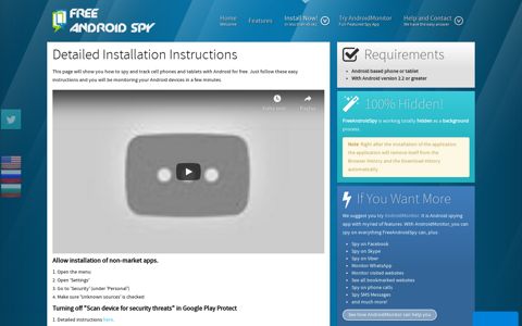 Detailed Instructions - Free Android Spy