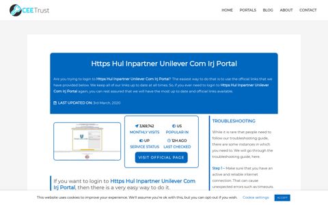 Https Hul Inpartner Unilever Com Irj Portal - Find Official Portal