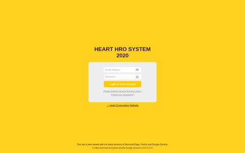 Login | HEART HRO