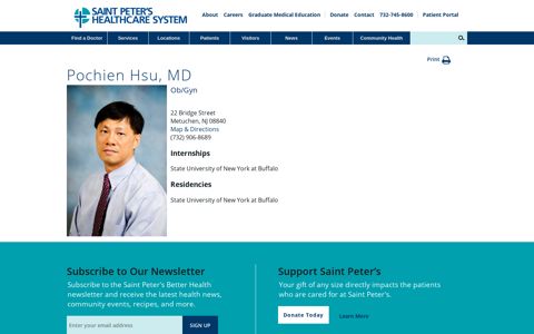 Pochien Hsu | Saint Peter's HealthCare System