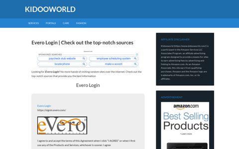 Evero Login | Check out the top-notch sources - kidooworld