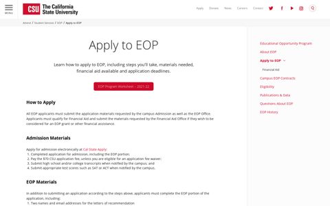 Apply to EOP | CSU