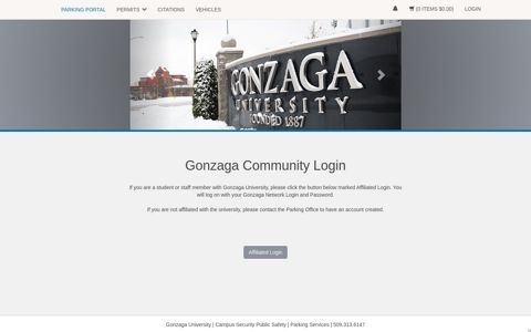 Gonzaga University - Gonzaga Community Login