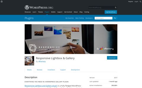 Responsive Lightbox & Gallery - WordPress.org