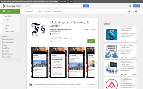 F.A.Z. Einspruch - News-App für Juristen - Apps on Google Play