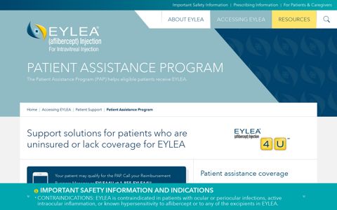 EYLEA Patient Assistance Program | EYLEA® (aflibercept ...