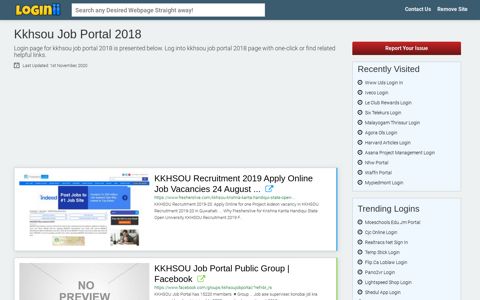 Kkhsou Job Portal 2018 - Loginii.com