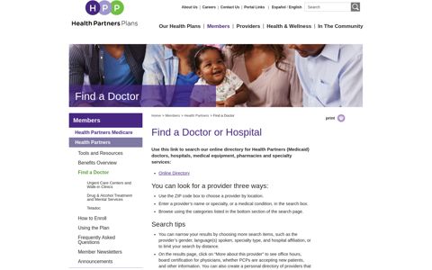 Find a Medicaid Doctor | Medicaid | Health Partners Plans