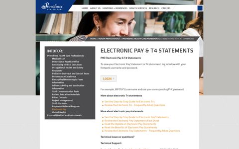 Electronic Pay | Providence Health Care