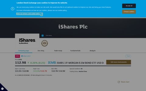 ISHARES IEMB Stock | London Stock Exchange