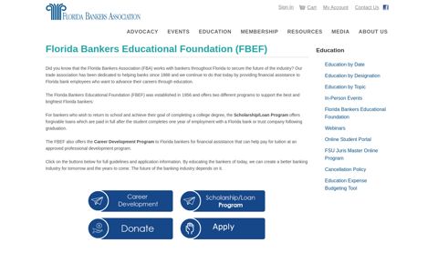 Florida Bankers Educational Foundation (FBEF) - Sign In