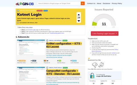 Kotnet Login - A database full of login pages from all over the internet!