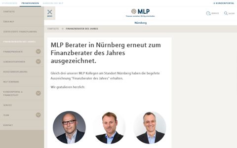 Finanzberater des Jahres - MLP Nürnberg