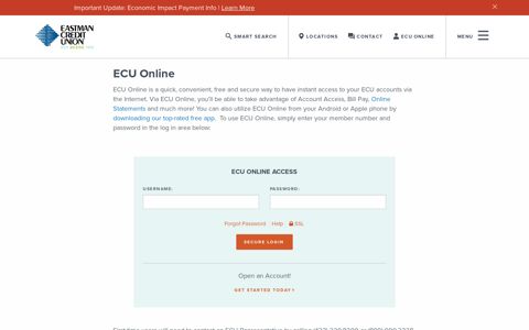 ECU Online - Eastman Credit Union