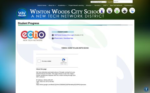 Student Progress - Winton Woods City School District