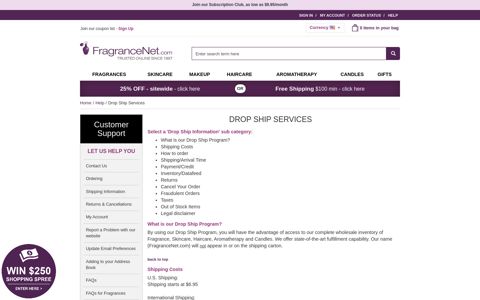 FragranceNet.com® Drop Ship Services
