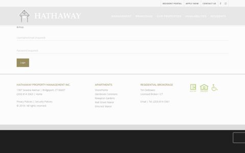 Login - Hathaway Property Management