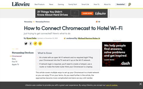 How to Connect Chromecast To Hotel Wi-Fi - Lifewire