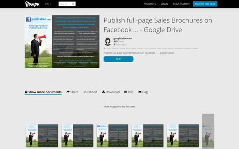 Publish full-page Sales Brochures on Facebook ... - Google ...