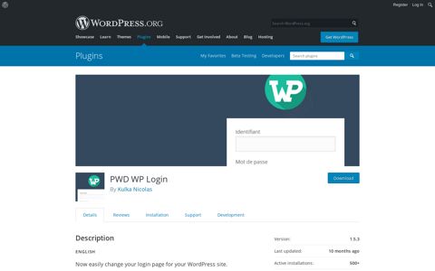 PWD WP Login – WordPress plugin | WordPress.org