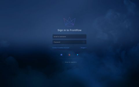Sign in | FrontRow