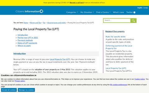 Paying the Local Property Tax (LPT) - Citizens Information