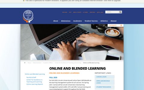 Online and Blended Learning | Lincoln University