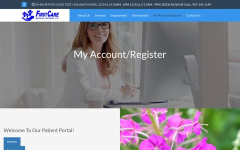 My Account Register - Login Here for First Care Patient Portal