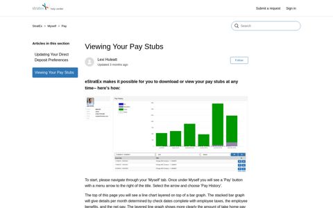 Viewing Your Pay Stubs – StratEx