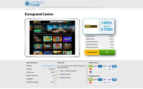 Eurogrand Casino Review – Bonuses & More ...