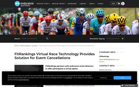 FitRankings Virtual Race Technology Provides Solution for ...