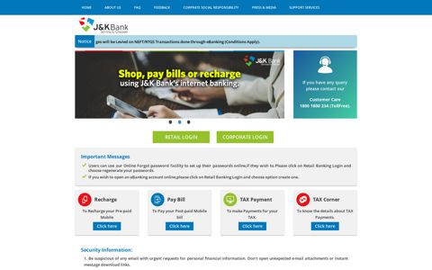 J&K Bank | Internet Banking
