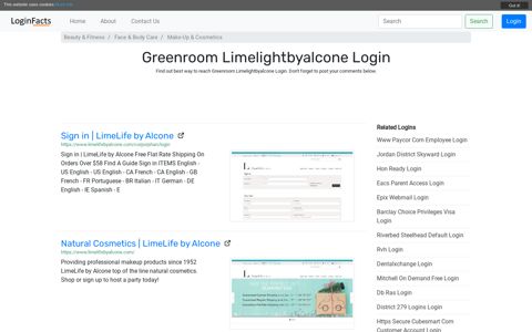 Greenroom Limelightbyalcone - Sign in | LimeLife by Alcone