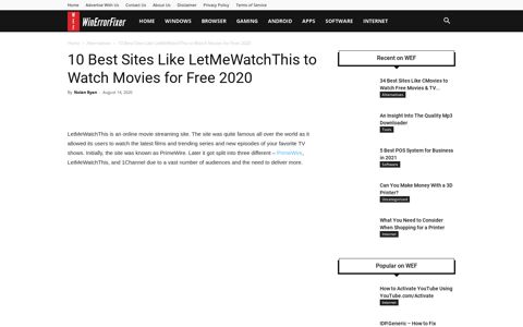 10 Best Sites Like LetMeWatchThis to Watch Movies for Free ...