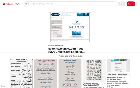 eservice.oldnavy.com - Old Navy Credit Card Login ... - Pinterest