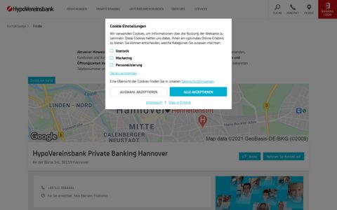 HypoVereinsbank Private Banking Hannover