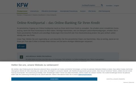 Online-Kreditportal – das Online-Banking für Ihren Kredit - KfW