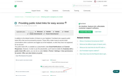 Providing access to tickets without forcing users to log in ...