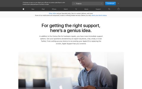 Genius Bar Reservation and Apple Support Options - Apple