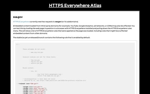 ssa.gov - HTTPS Everywhere Atlas