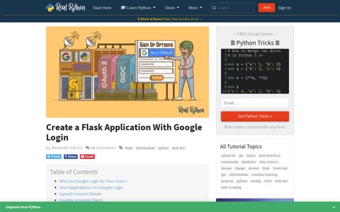 Create a Flask Application With Google Login – Real Python
